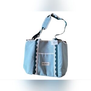NWT Business & Pleasure Co. Blue Insulated Tote Bag With Padded Shoulder Strap